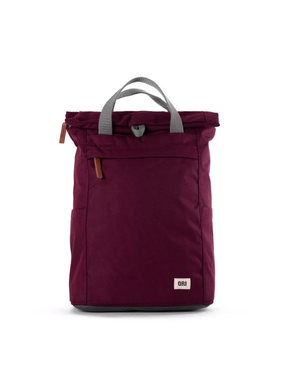 ORI Roll-Top Backpack in Burgundy for Men